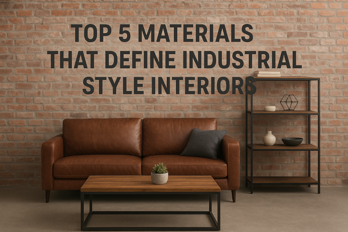 Top 5 Materials That Define Industrial-Style Interiors